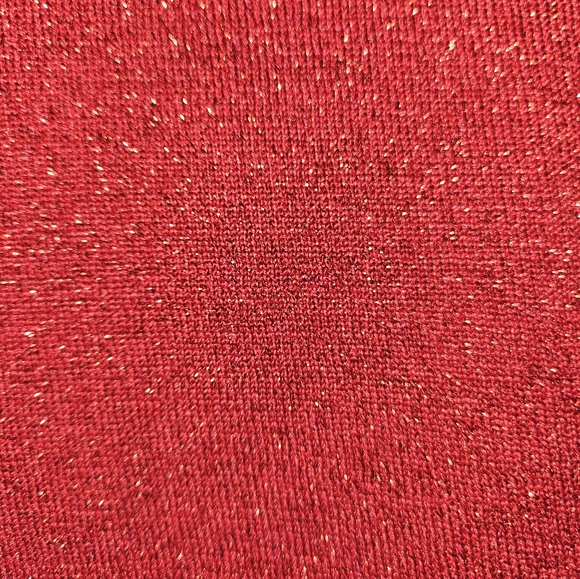 NWOT Judith Hart red silk metallic blouse top Women 1X - Picture 4 of 7